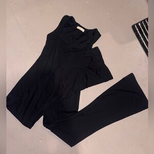 Black Wide-Leg Jumpsuit Qinsen brand